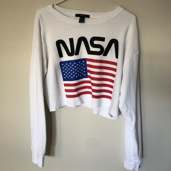 Cropped “NASA” long sleeve - Picture 1 of 3
